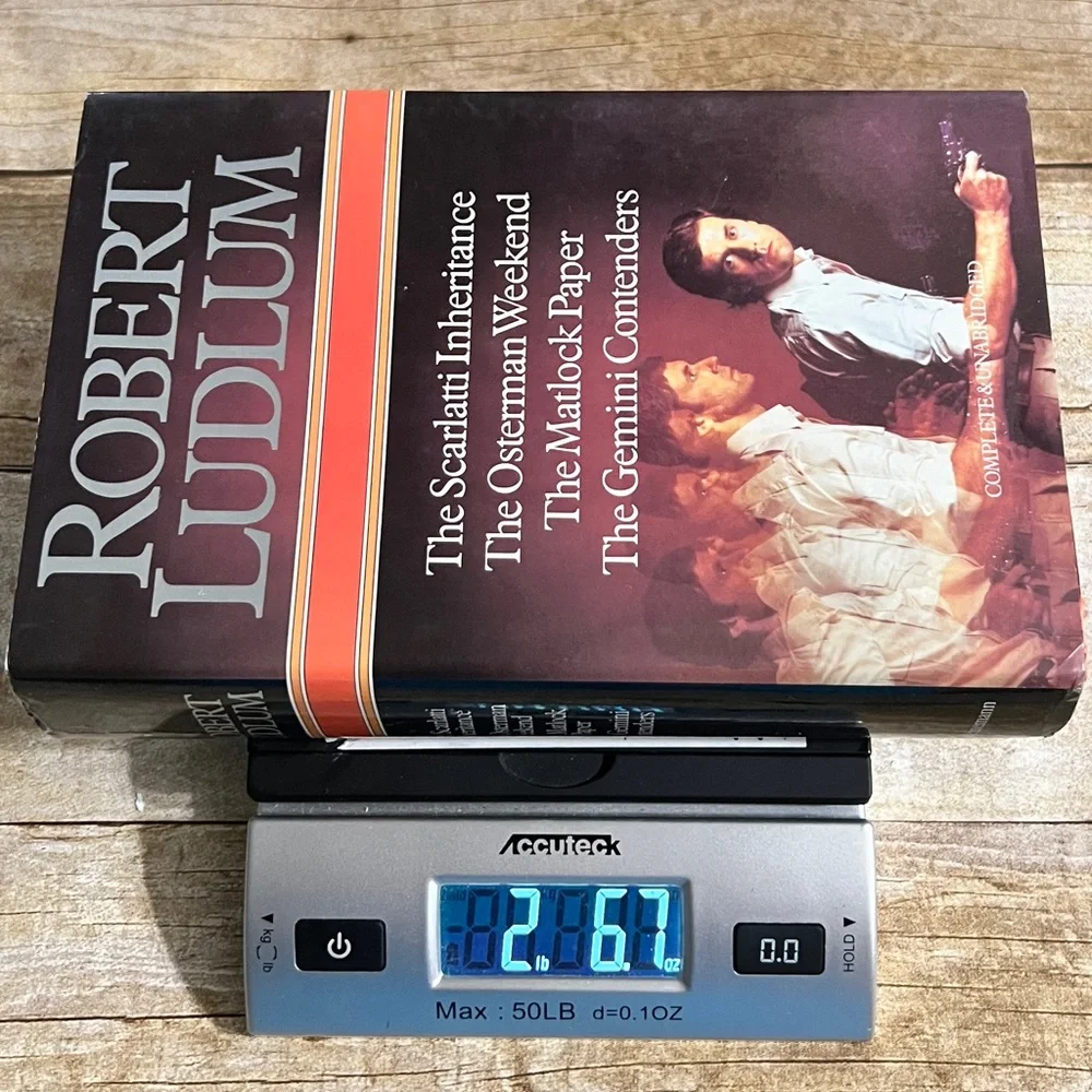 Robert‎ Ludlum 4 Novel Omnibus Hardcover 1985 Scarlatti Osterman Matlock Gemini